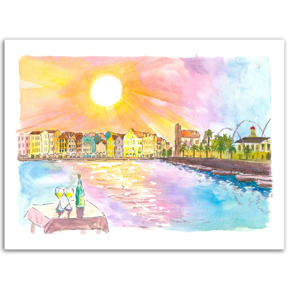 Unforgettable Willemstad Curacao Caribbean Sunset Dinner with Queen Emma Bridge and Punda