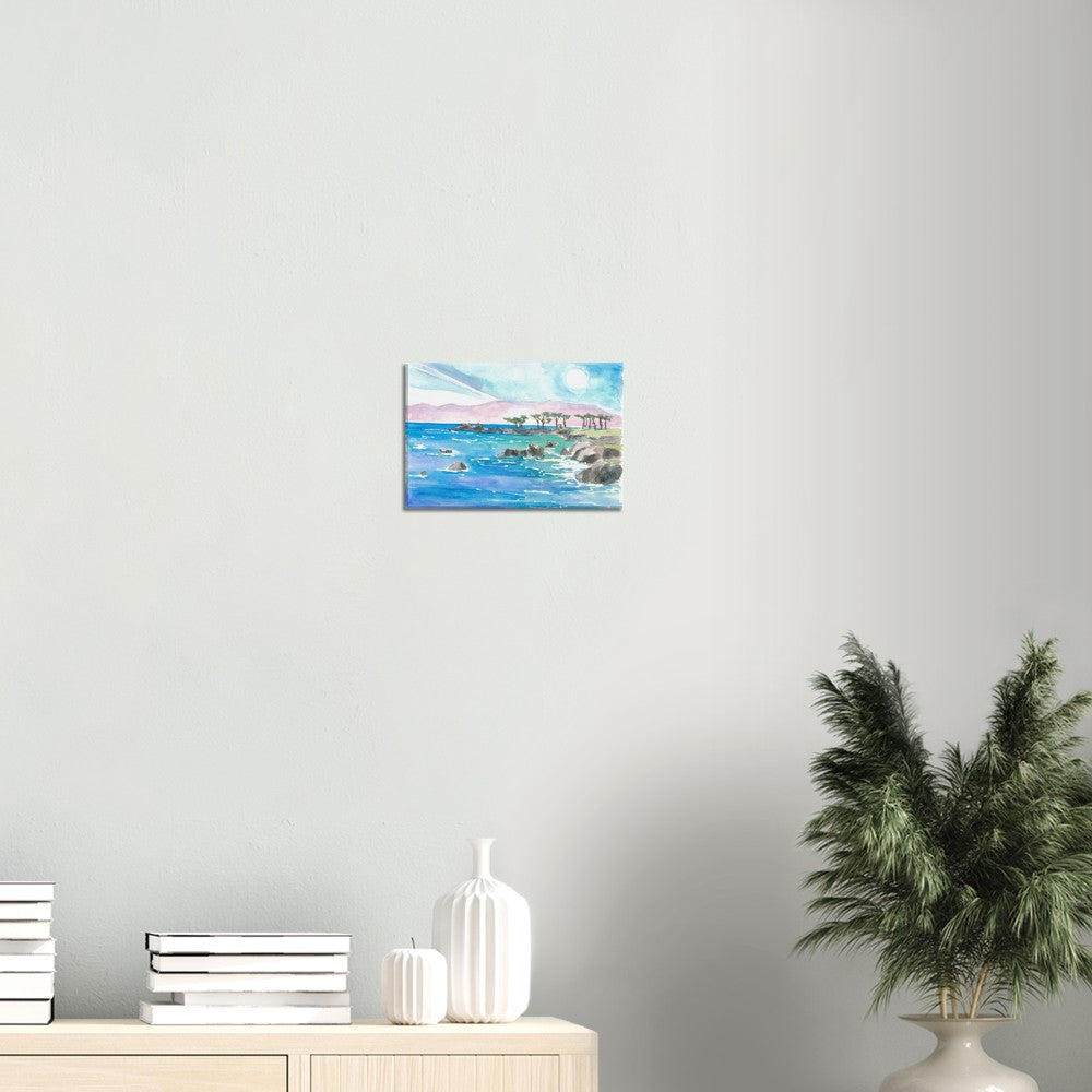 California Pacific Coastal Scene near Monterey - Limited Edition Fine Art Print - Original Painting available
