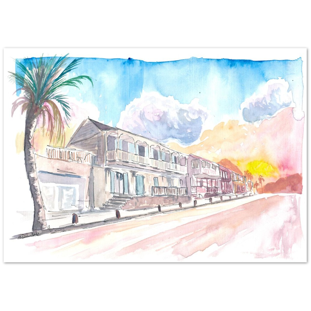 French Caribbean Vibes in Marigot Saint Martin - Limited Edition Fine Art Print -