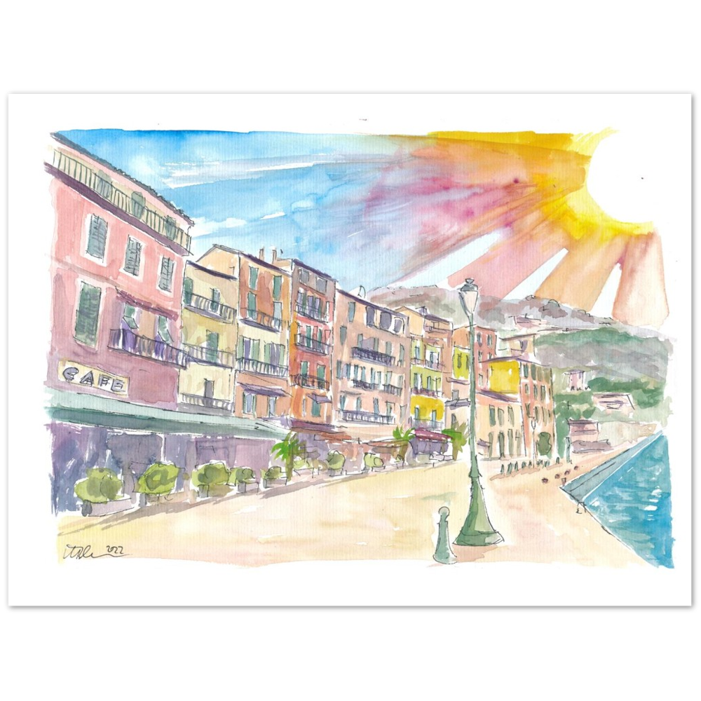 Villefranche-sur-mer Picturesque Port Scene in Alpes Maritime