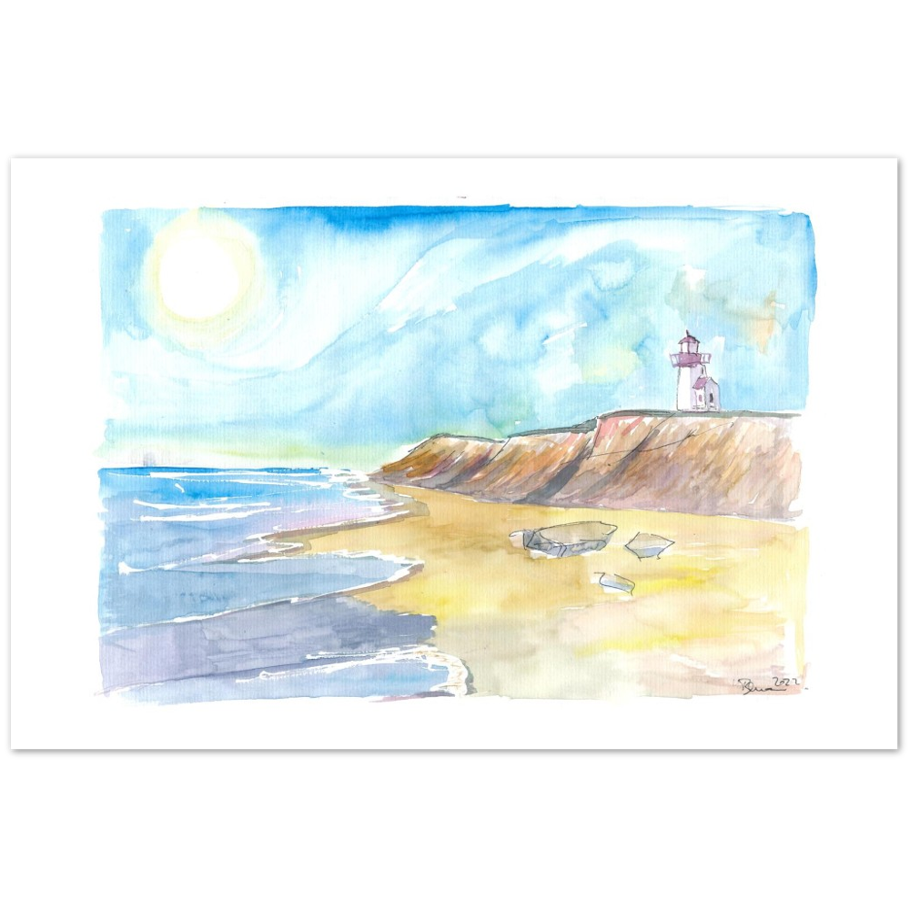 Waves and Wind on Beach of Martha’s Vineyard Massachusetts