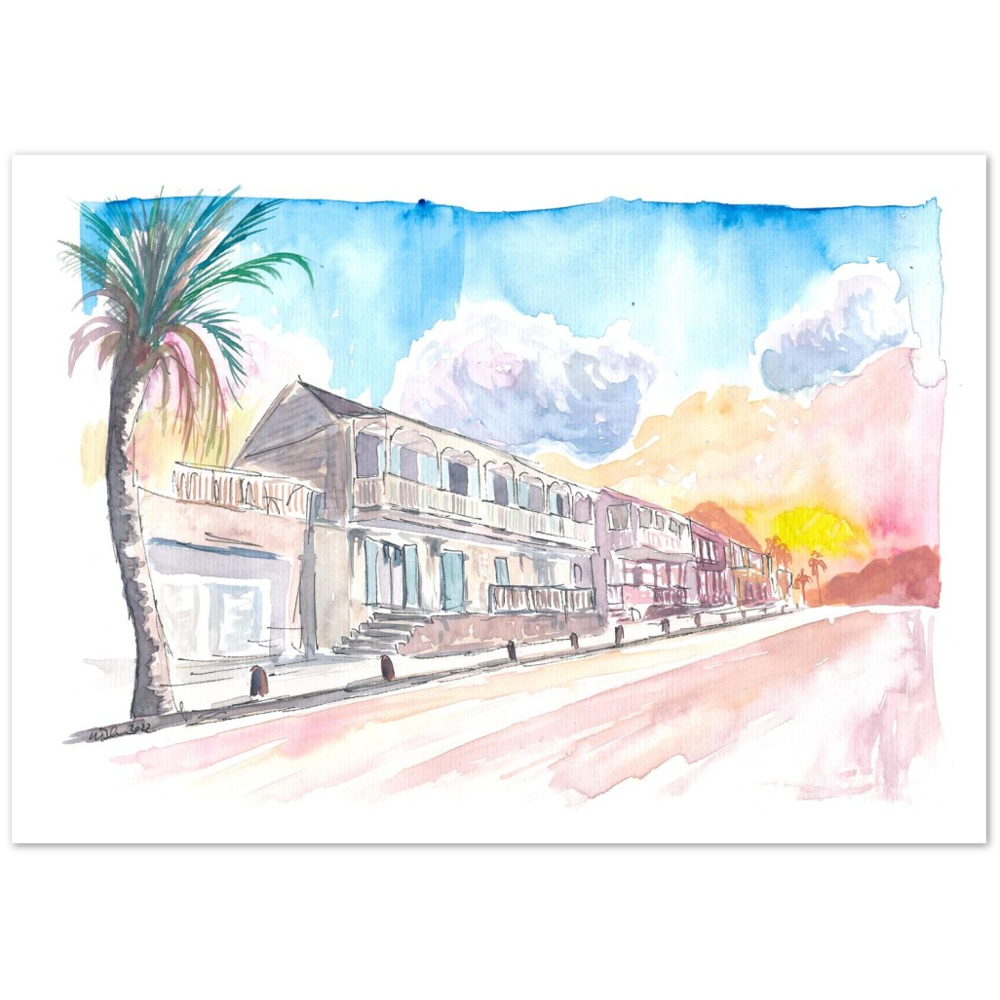 French Caribbean Vibes in Marigot Saint Martin - Limited Edition Fine Art Print -