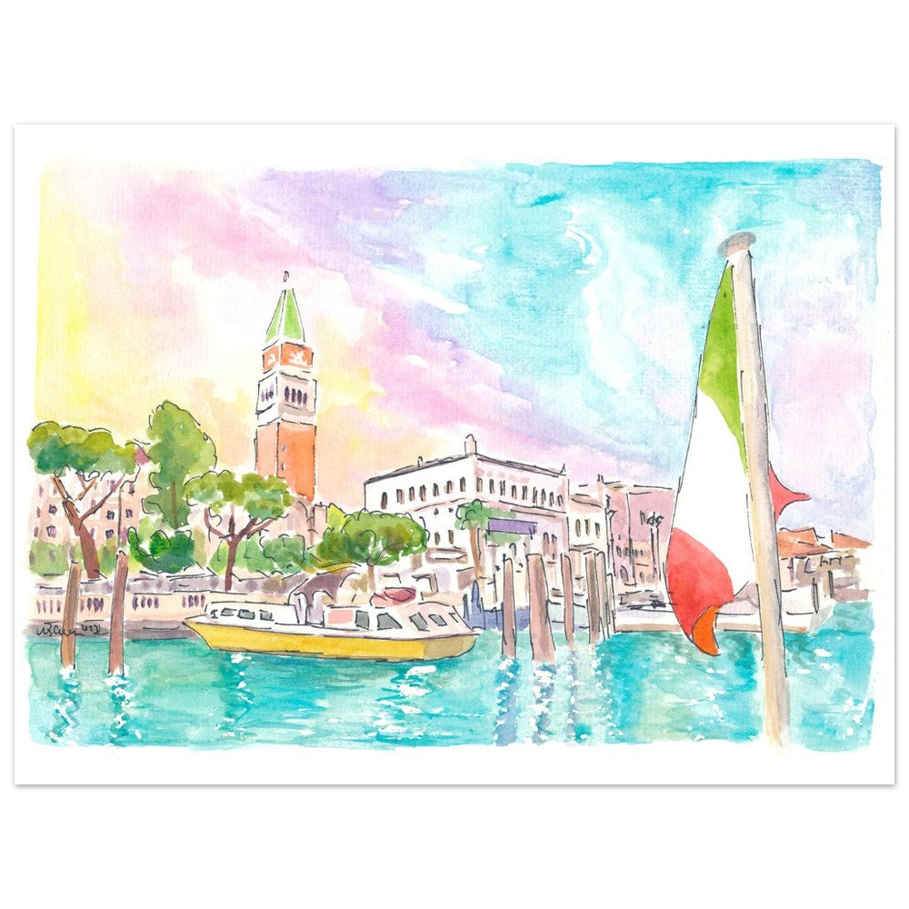 Gorgeous Vaporetto View of San Marco Venice Italy - Limited Edition Fine Art Print - Original Painting available