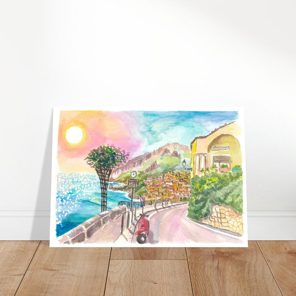 Positano on the Amalfi Coast A Dream Ready for your Discoveries - Limited Edition Fine Art Print - Original Painting available