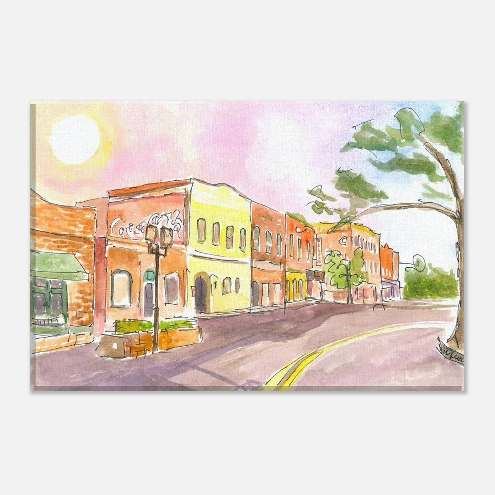Fernandina Historic District on Lovely Amelia Island Florida - Limited Edition Fine Art Print - Original Painting available