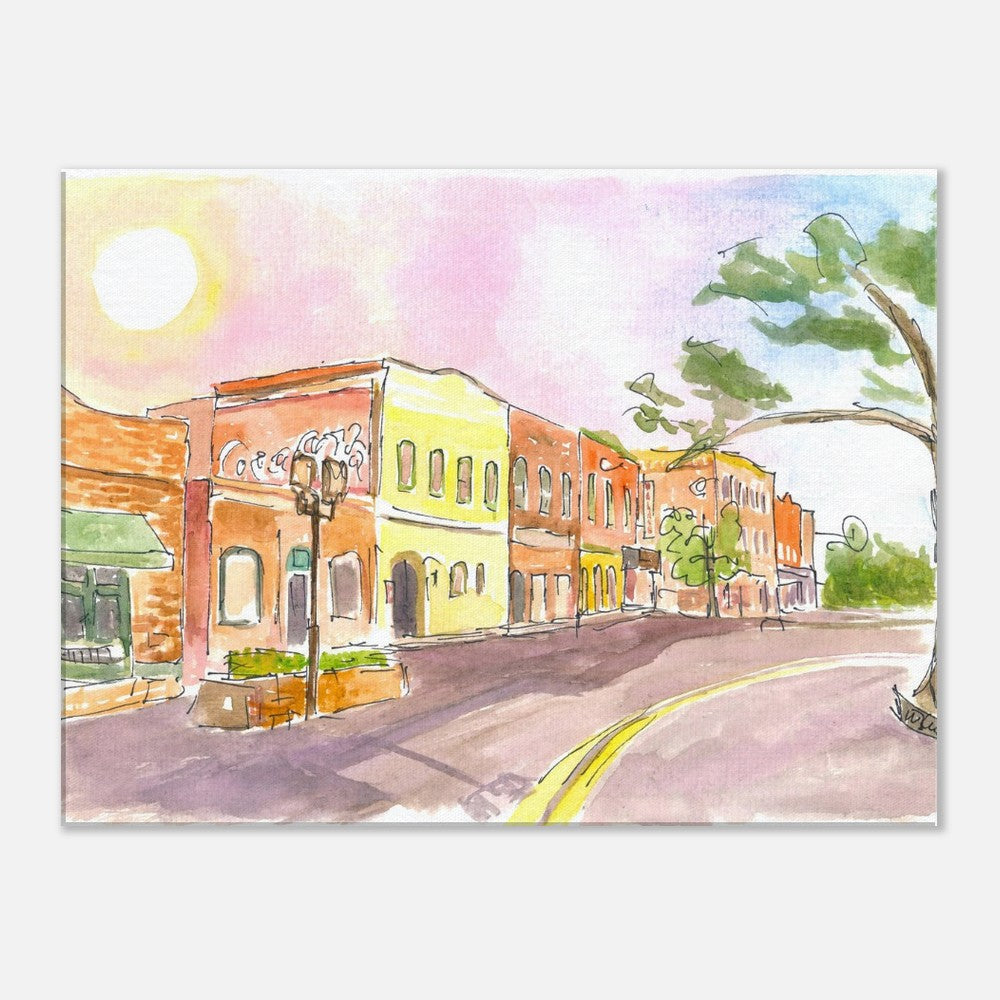 Fernandina Historic District on Lovely Amelia Island Florida - Limited Edition Fine Art Print - Original Painting available