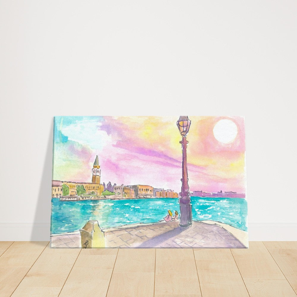 Venezia Punta della Dogana lonely Morning with St Marks View - Limited Edition Fine Art Print -