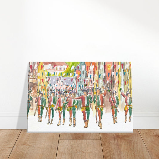 The Landshut town servants lead the wedding procession - Limited Edition Fine Art Print