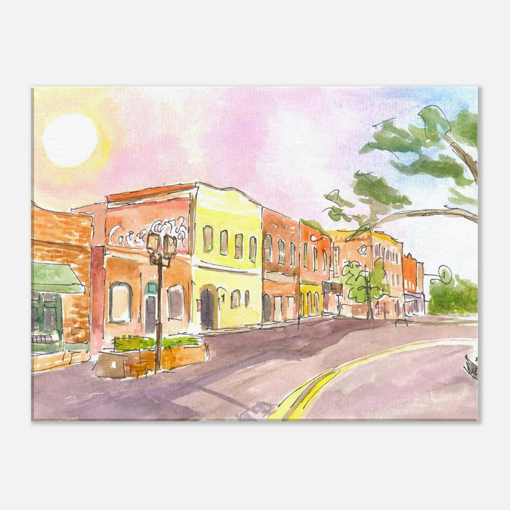 Fernandina Historic District on Lovely Amelia Island Florida - Limited Edition Fine Art Print - Original Painting available