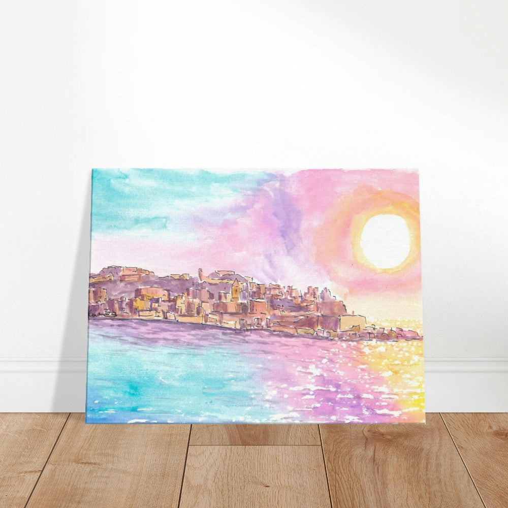 Pozzuoli Naples Campania View from Sea at Sunrise - Limited Edition Fine Art Print -