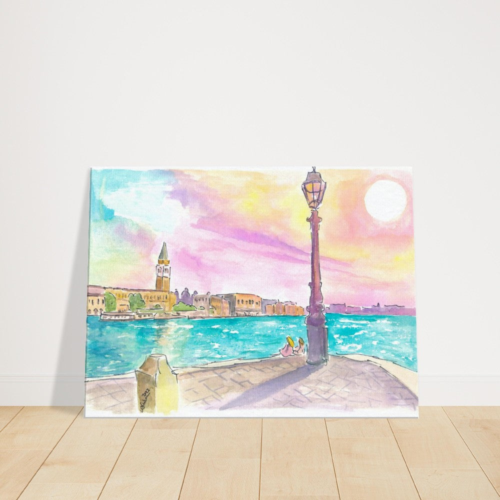 Venezia Punta della Dogana lonely Morning with St Marks View - Limited Edition Fine Art Print -