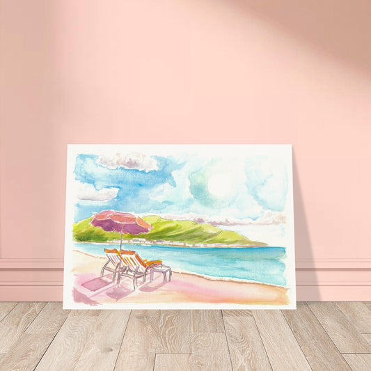 Dreaming Away to Orient Bay Beach Saint Martin Caribbean - Limited Edition Fine Art Print -