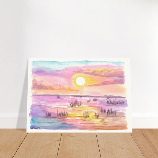 Sunset over the Everglades in Florida USA - Limited Edition Fine Art Print - Original Painting available