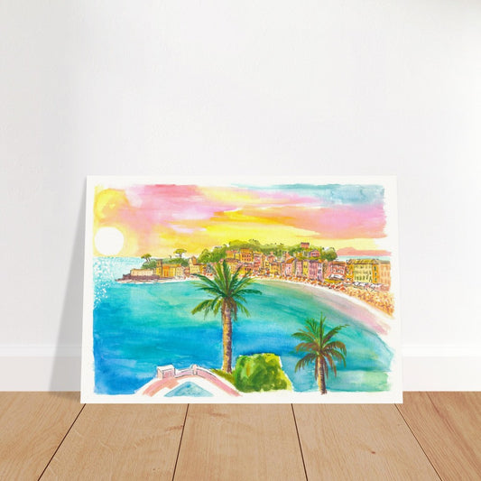 Unique Sestri Levante Peninsula in Romantic Bay of Silence - Limited Edition Fine Art Print -