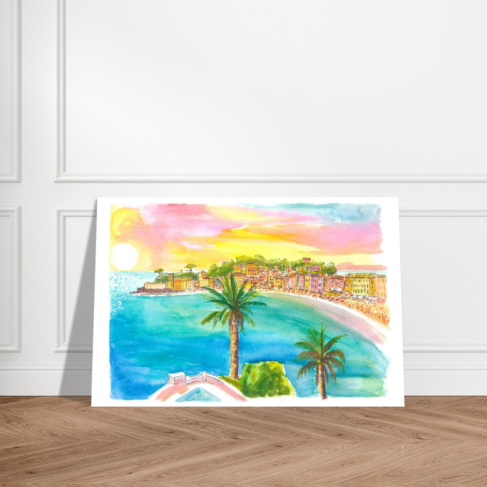 Unique Sestri Levante Peninsula in Romantic Bay of Silence - Limited Edition Fine Art Print -