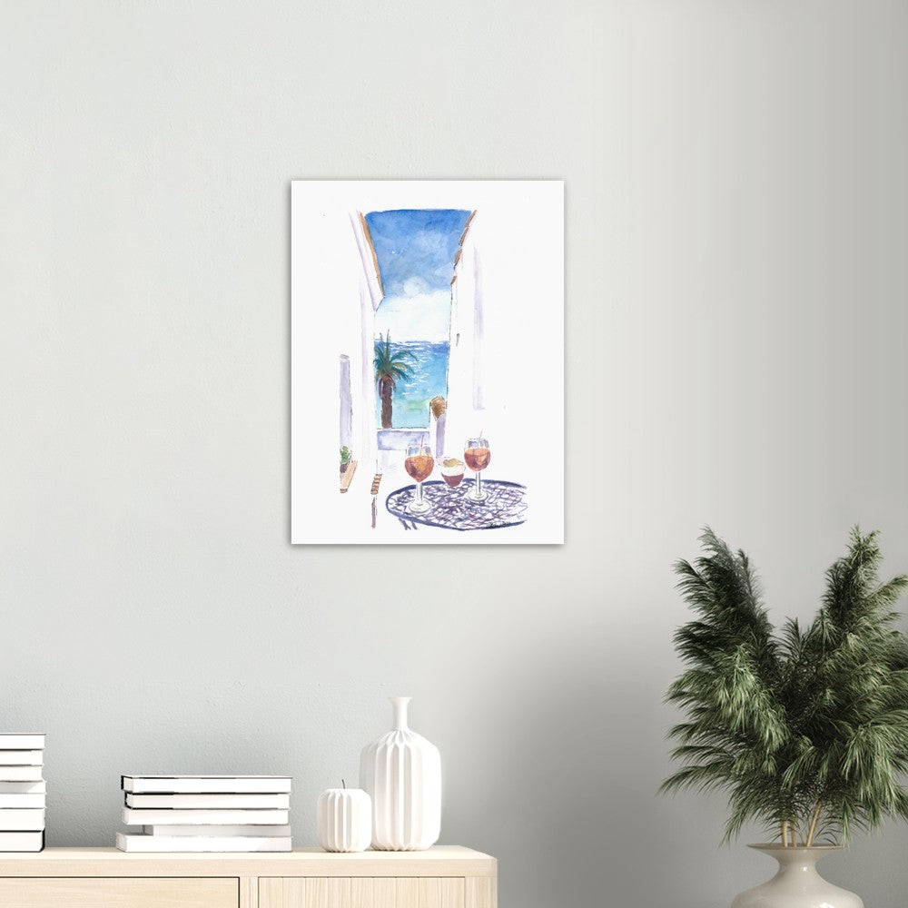 Historic City Views in Cadiz Andalusia Spain - Limited Edition Fine Art Print - Original Painting available