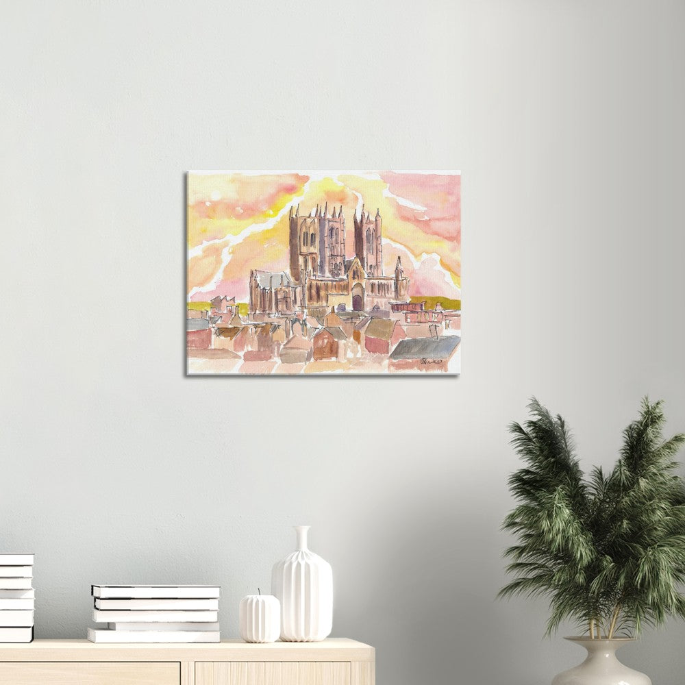 York Minster Cathedral of North Yorkshire England - Limited Edition Fine Art Print - Original Painting available