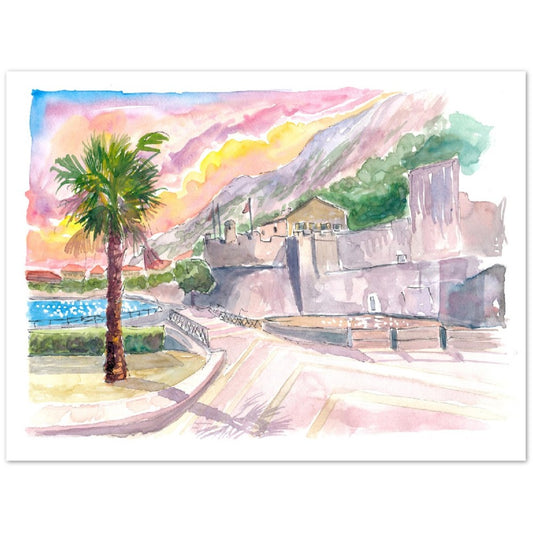 Kotor Montenegro City Walls and Seaview - Limited Edition Fine Art Print -