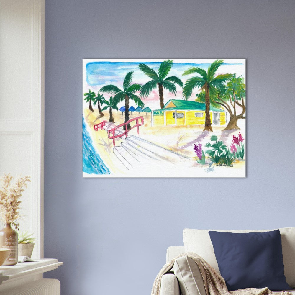 St Pete Beach FL Scene in Pass-A-Grille - Limited Edition Fine Art Print - Original Painting available