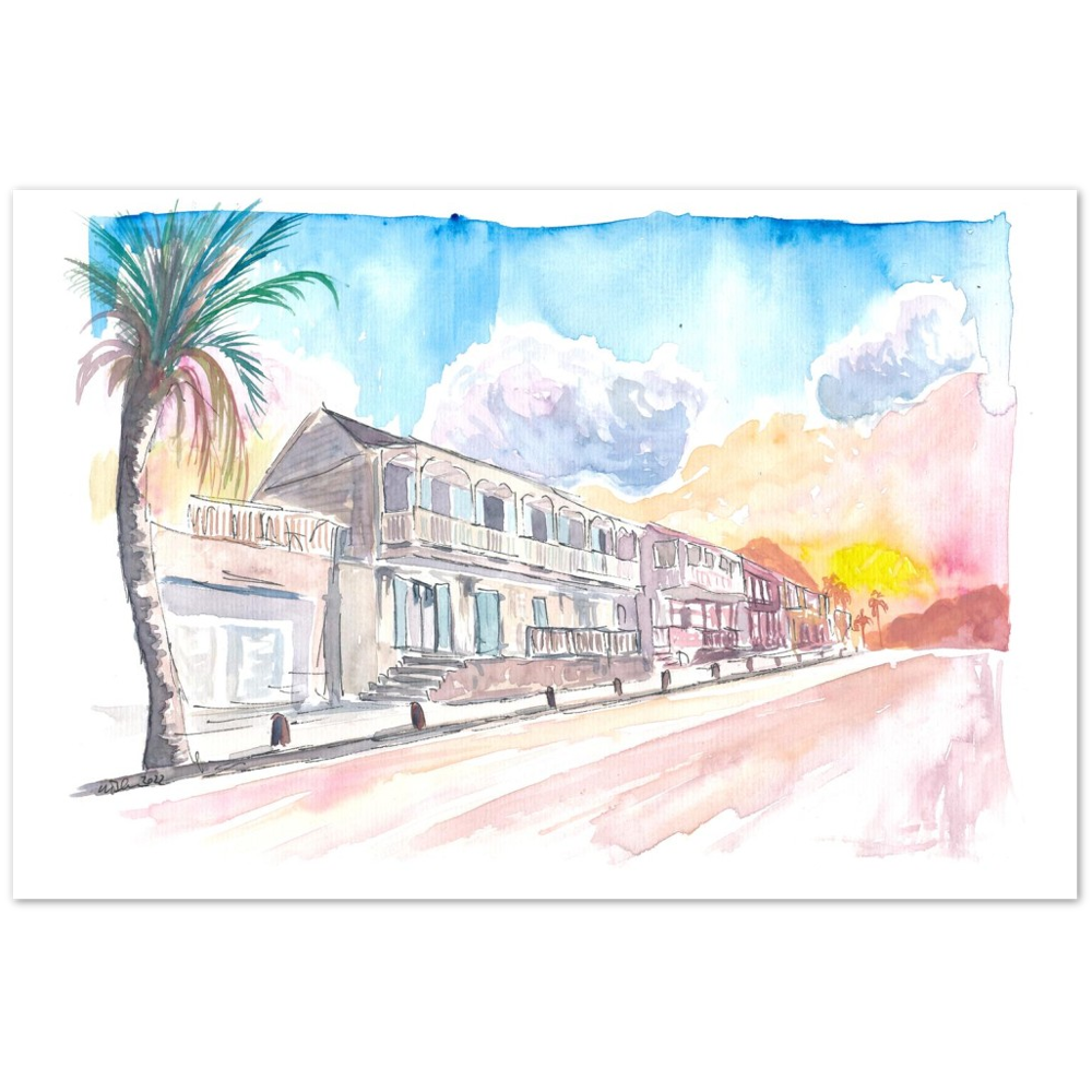 French Caribbean Vibes in Marigot Saint Martin - Limited Edition Fine Art Print -