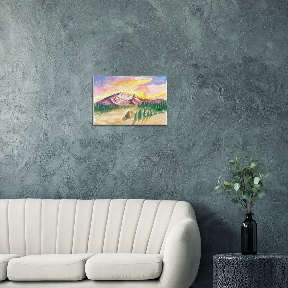 Mystic Mount Shasta in Cascades Ridge California - Limited Edition Fine Art Print - Original Painting available