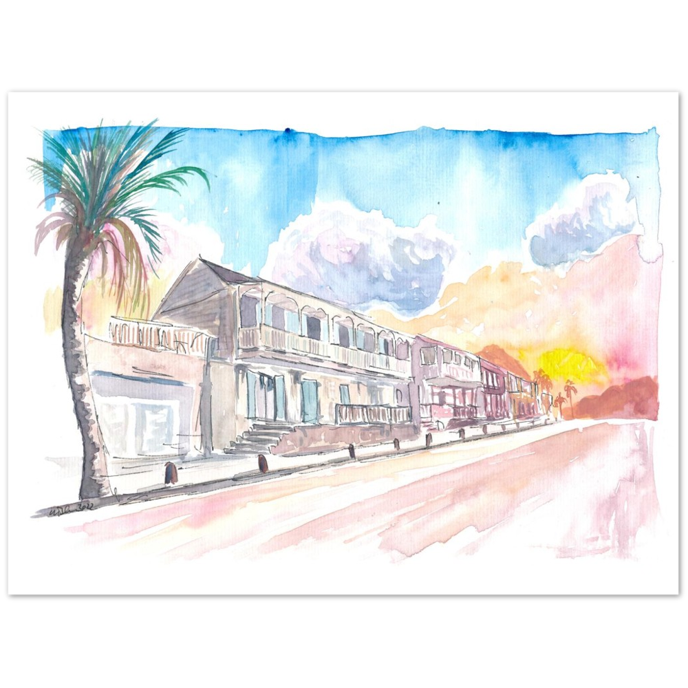 French Caribbean Vibes in Marigot Saint Martin - Limited Edition Fine Art Print -