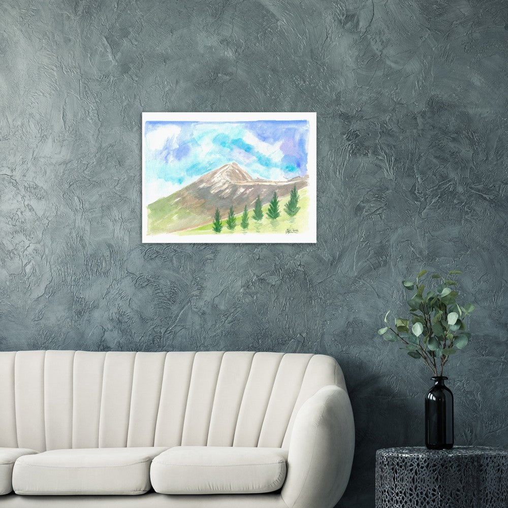 Croagh Patrick Holy Mountain in County Mayo Ireland - Limited Edition Fine Art Print - Original Painting available