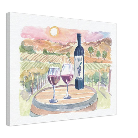 Napa Valley Experience with View, Sunset and a Romantic Table - Limited Edition Fine Art Print