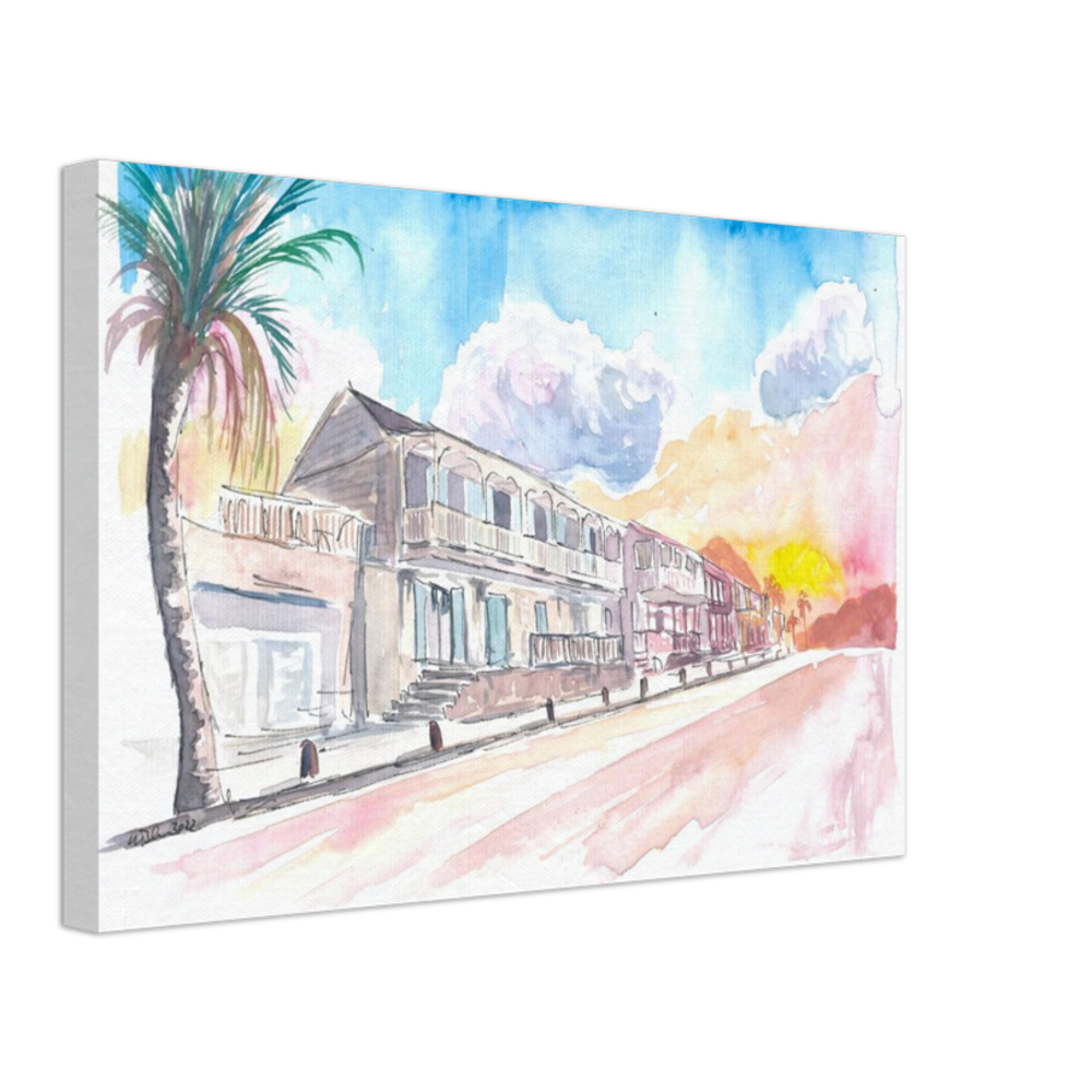 French Caribbean Vibes in Marigot Saint Martin - Limited Edition Fine Art Print -